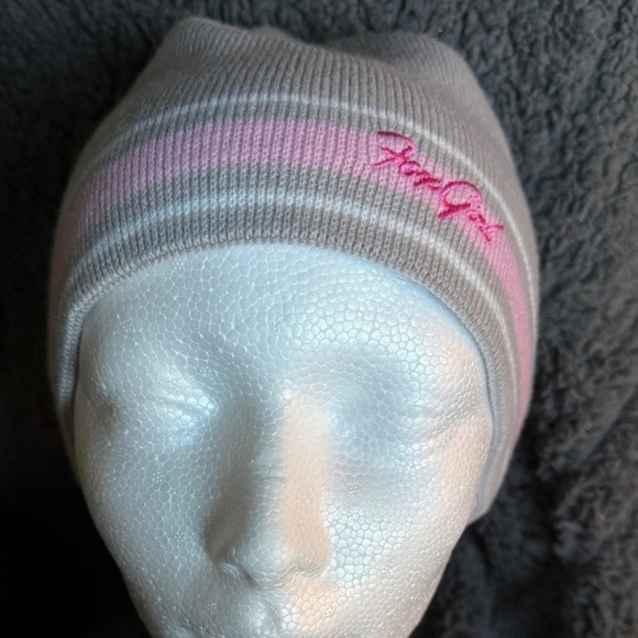 Fox girl Fox Racing Beanie Women's Gray, White & Pink - Picture 1 of 5